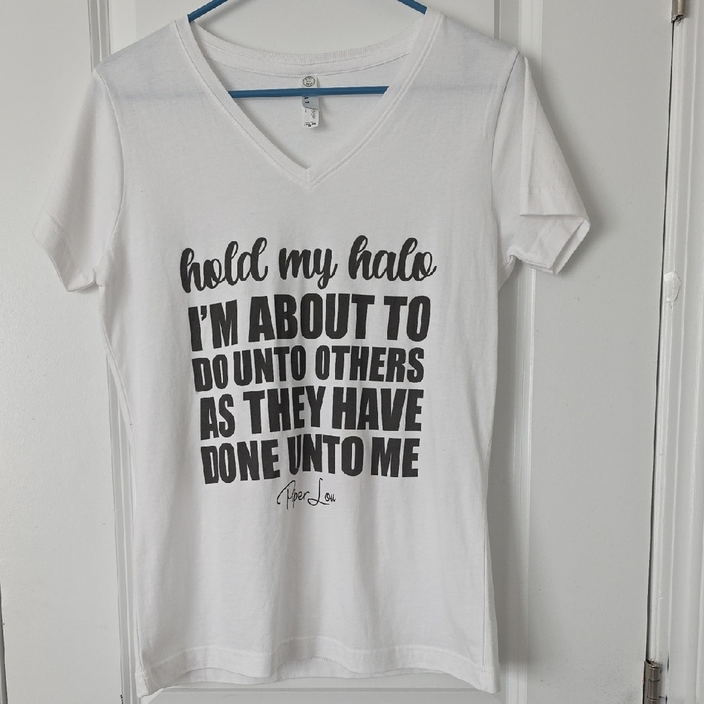 Piper Lou Holf My Hslo Size Medium Vneck Tshirt